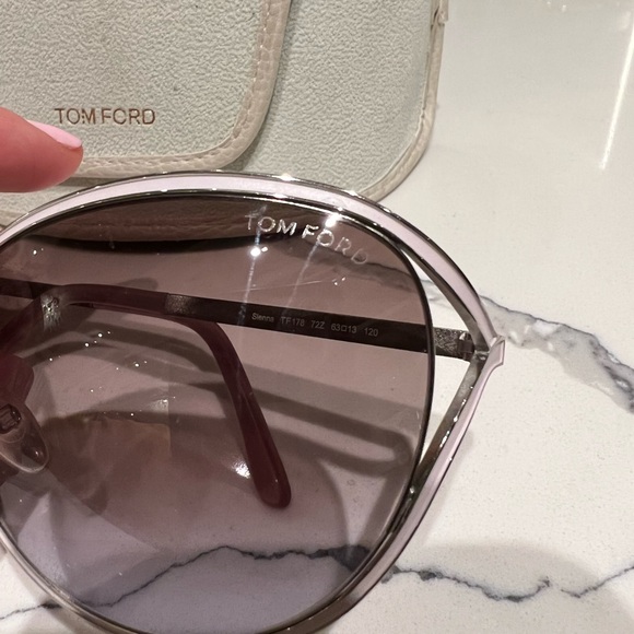 TOM FORD Sienna Sunglasses White - Picture 3 of 6